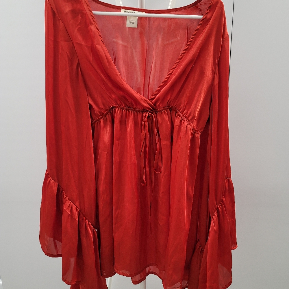 Arden B copper orange tunic size small